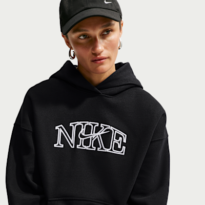 Nike Studio Fleece Medium Weight 'Graphic Pack' — Total Black/White