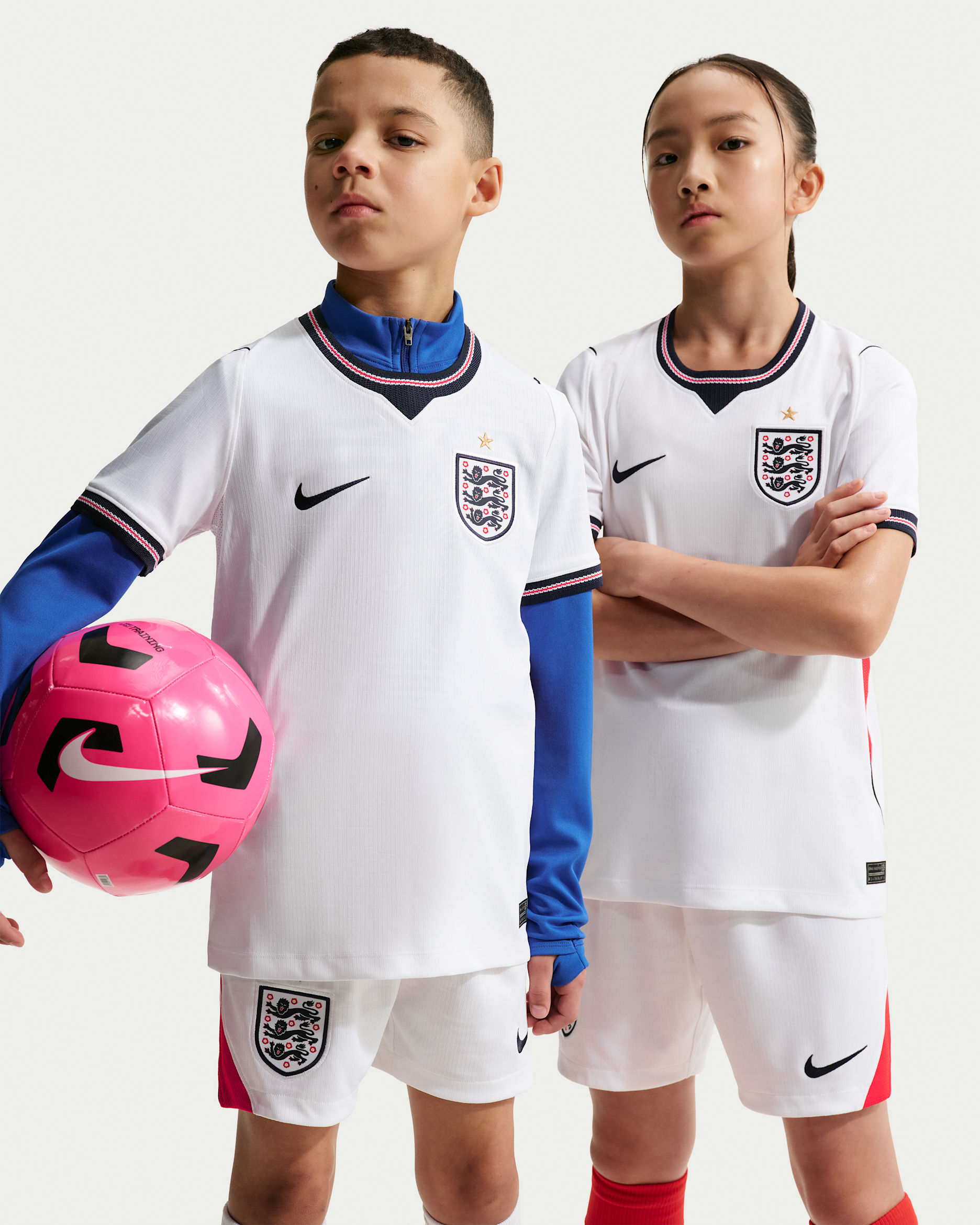 England National Team 2026 Stadium Home — White/Speed Red/Obsidian/Obsidian
