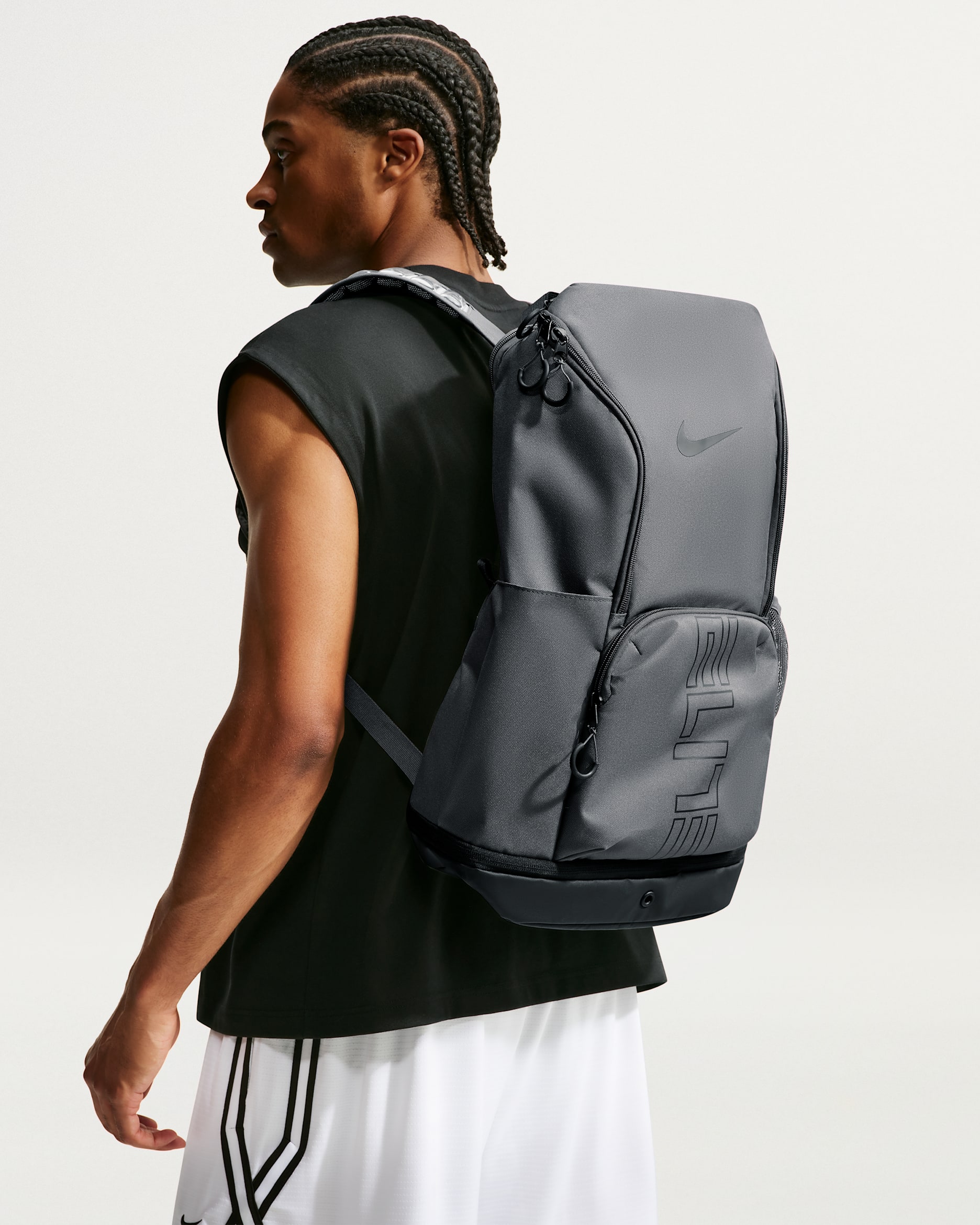 Nike Varsity Elite — Iron Grey/Black/Black