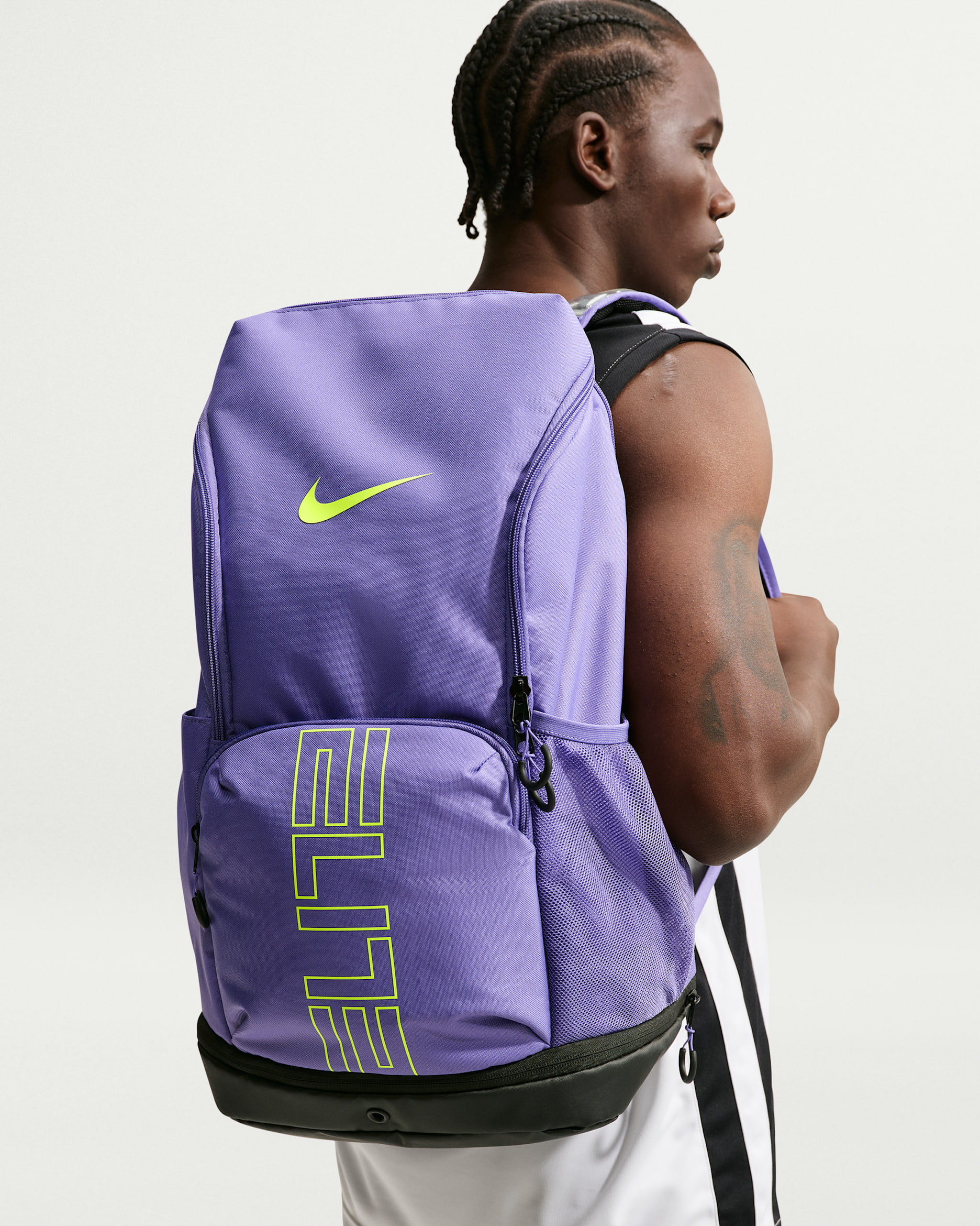 Nike Varsity Elite — Dusty Amethyst/Black/Volt