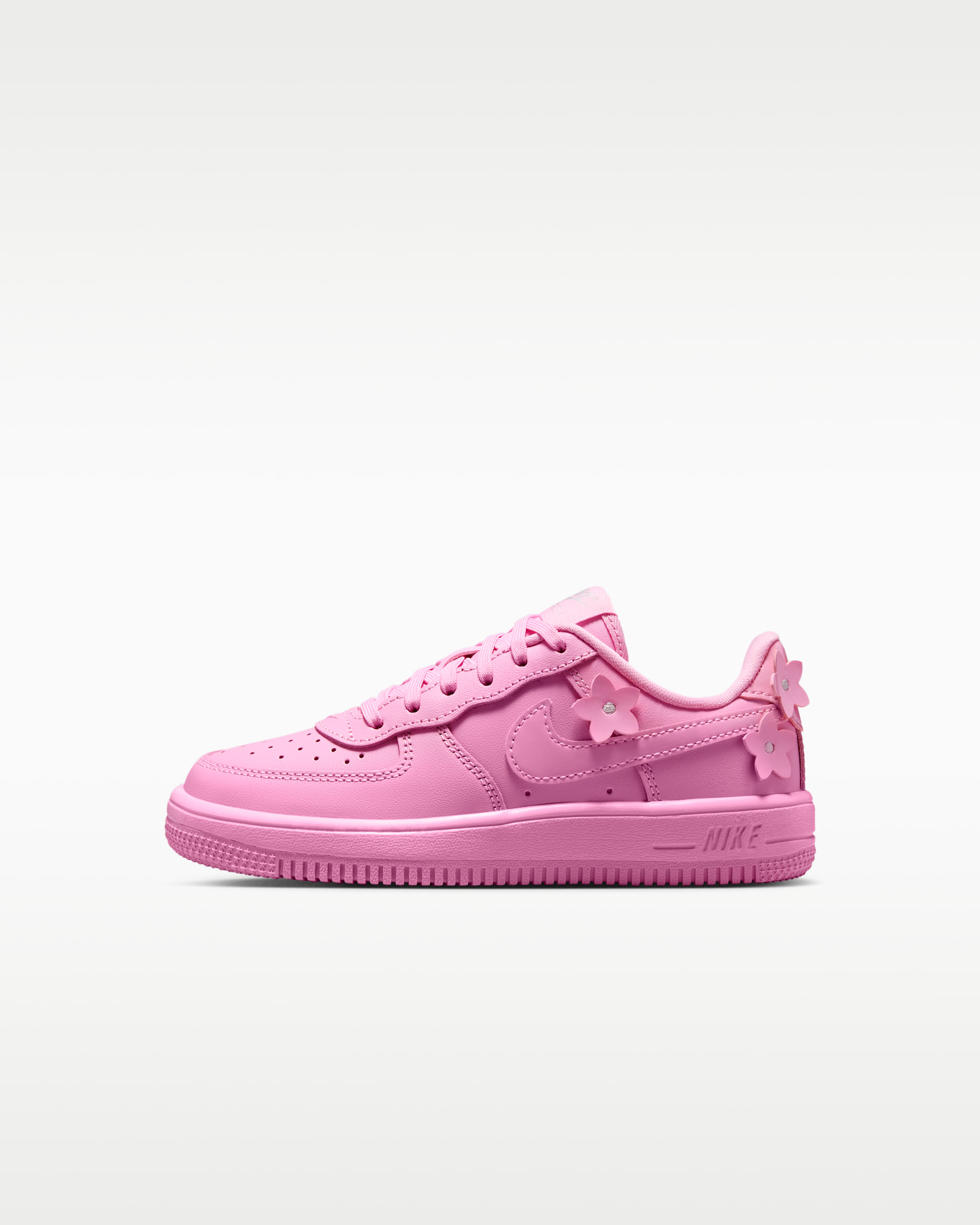 Nike Force 1 — Pink Rise/Pink Foam/Metallic Silver/Pink Rise