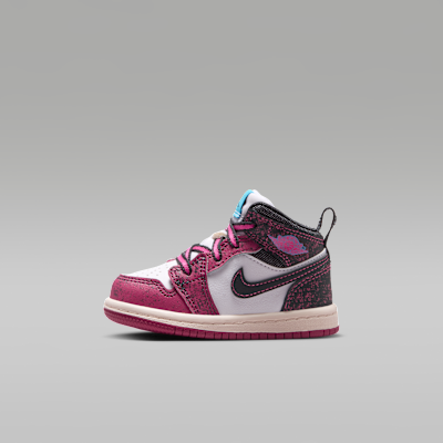 Jordan 1 Mid SE — Sweet Beet/Off-Noir/White/Desert Pink