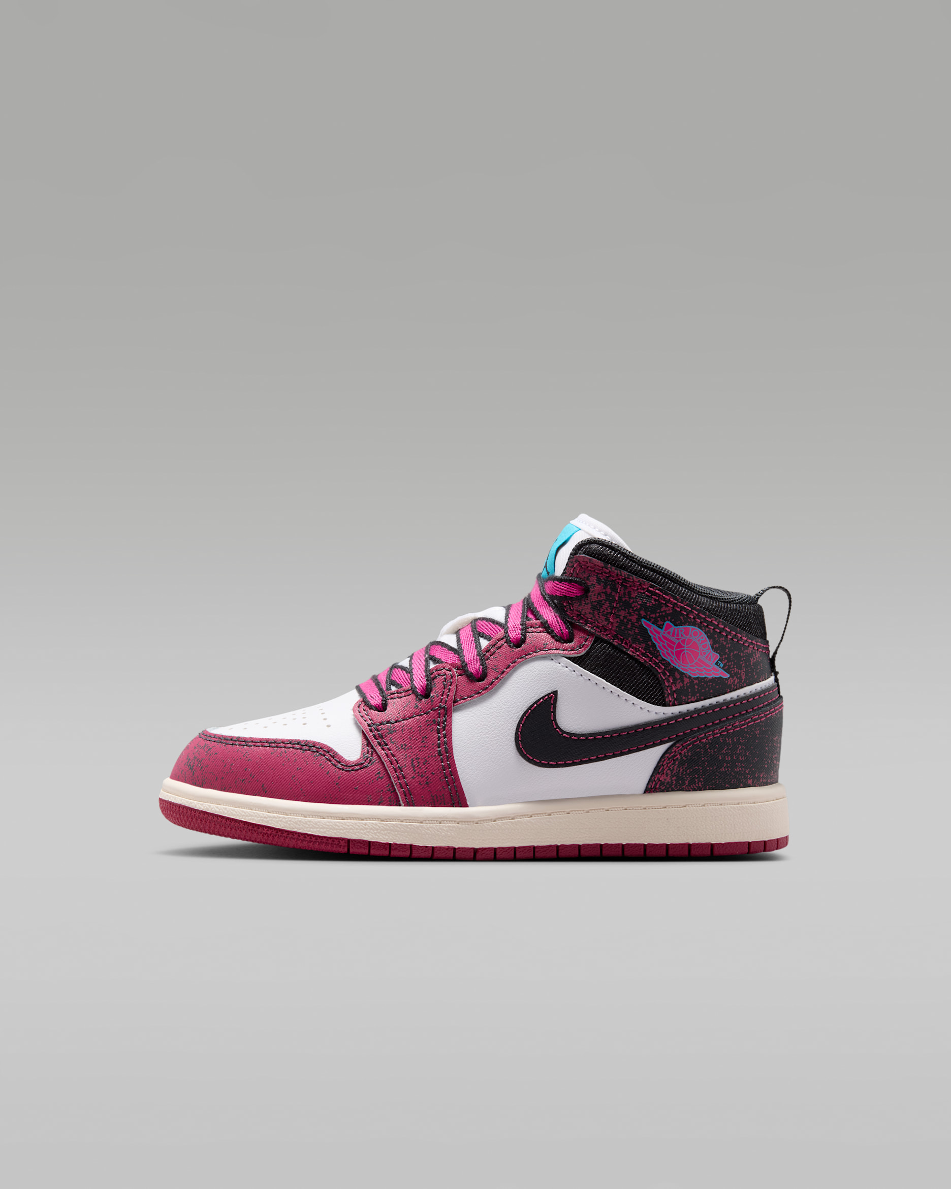 Jordan 1 Mid SE — Sweet Beet/Off-Noir/White/Desert Pink