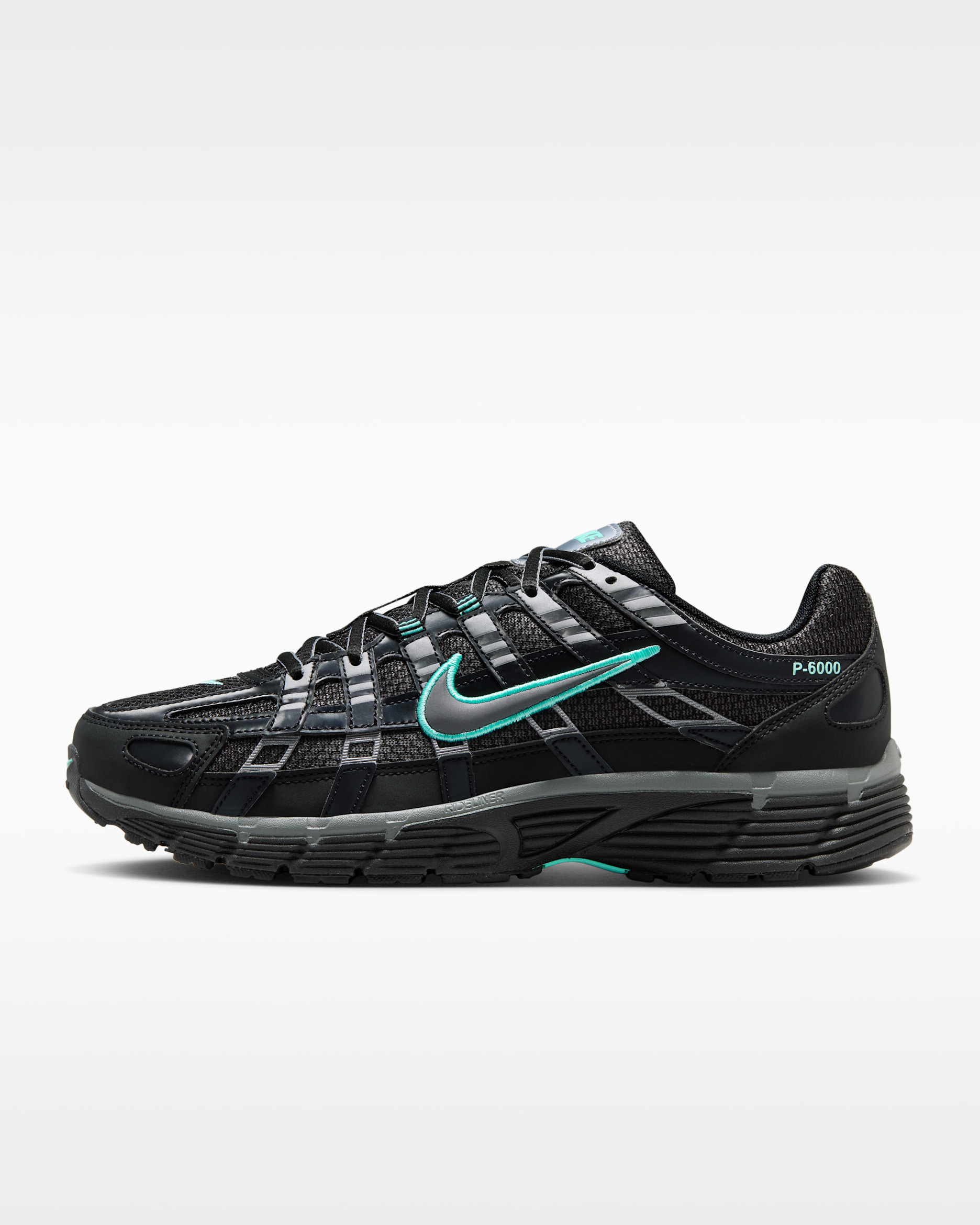 Nike P-6000 — Black/Hyper Turquoise/Cool Grey/Metallic Cool Grey