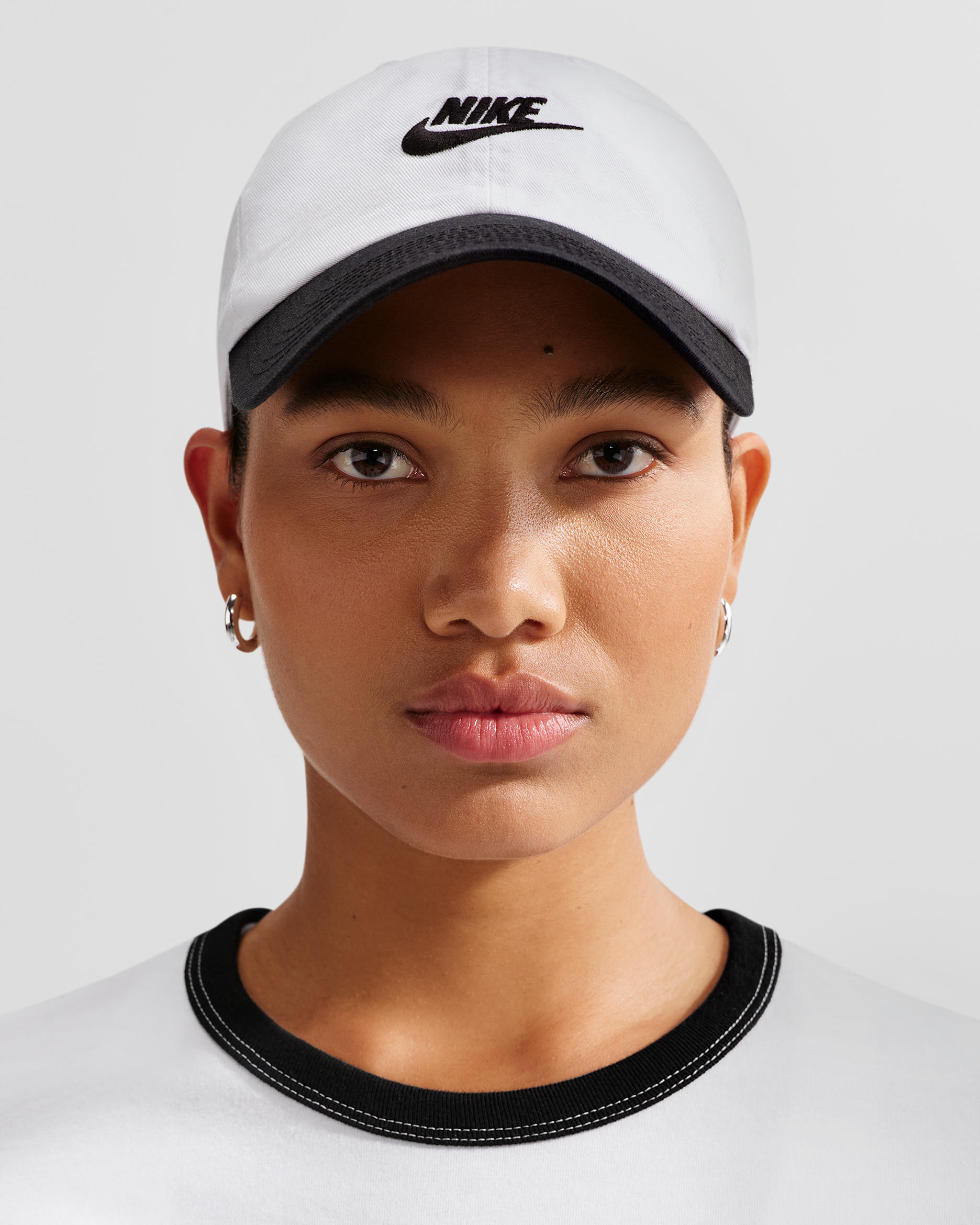 Nike Club — White/Black/Black