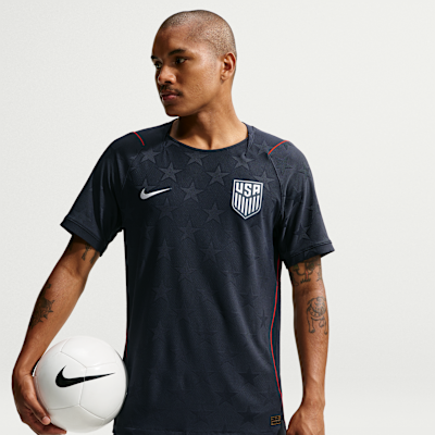 USMNT 2026 Match Away — Dark Obsidian/University Red/Pure Platinum