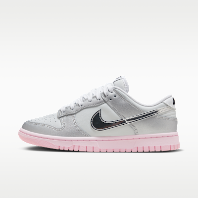 Nike Dunk Low LX — Photon Dust/Pink Foam/Medium Soft Pink/Metallic Silver