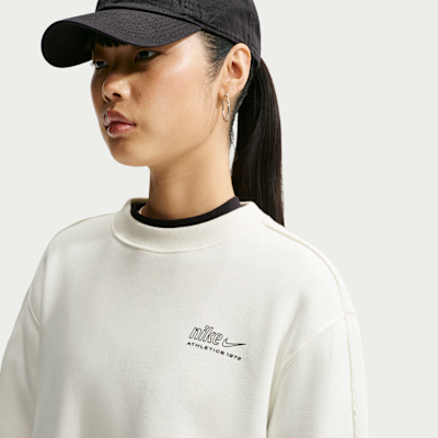 Nike Studio Fleece Medium Weight 'Graphic Pack' — Sail/Black