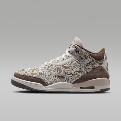 Air Jordan 3 Retro 'Laser' — Phantom/Palomino/Sail/University Red