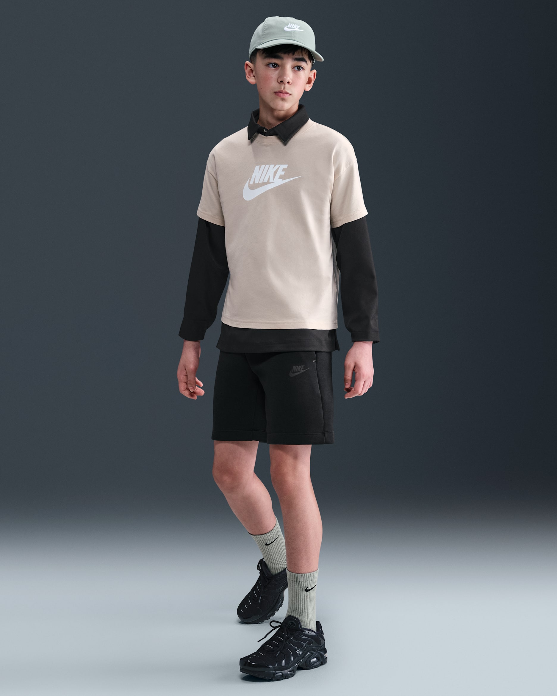 Nike Sportswear Tech Fleece — Black/Black