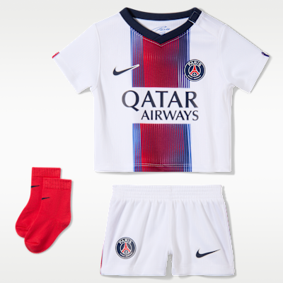 Paris Saint-Germain 2026/27 Stadium Away — White/College Navy/Global Red/College Navy
