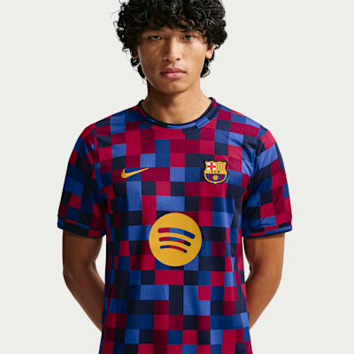 F.C. Barcelona Home — Noble Red/Noble Red/Blackened Blue/Mineral Yellow