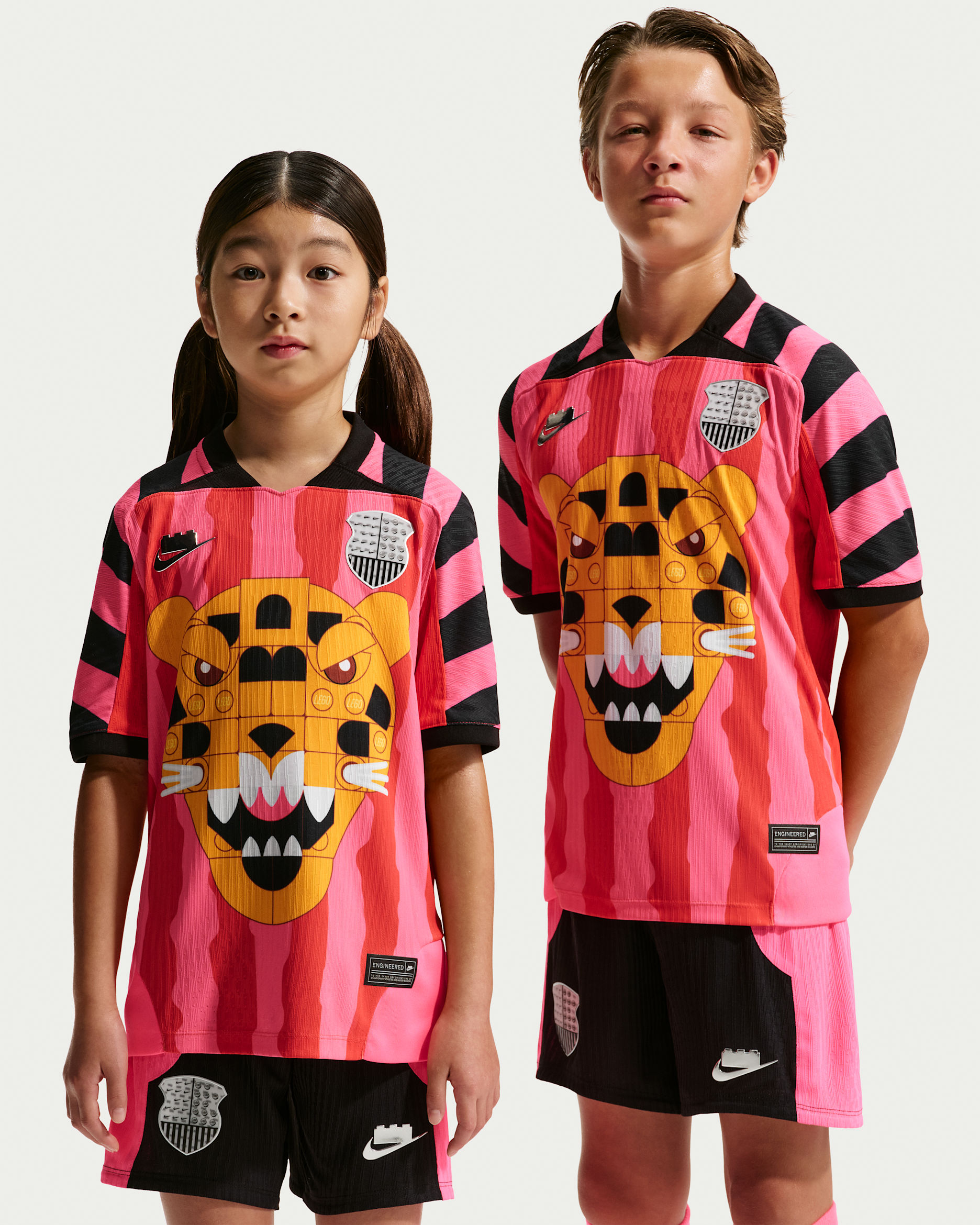 Nike x LEGO® Collection — Hyper Pink/Rush Red/Black