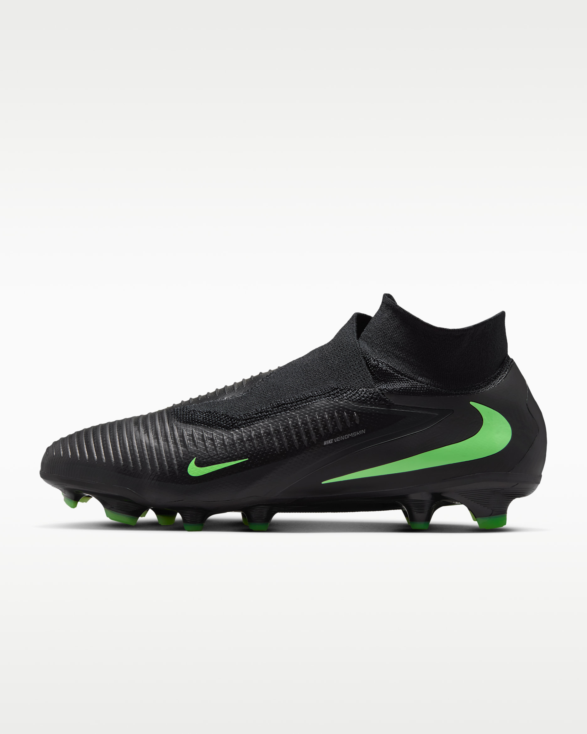 Nike Phantom 6 High Pro — Black/Black/Illusion Green