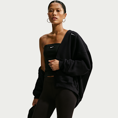 Nike Studio Fleece Medium Weight — Total Black/Sail