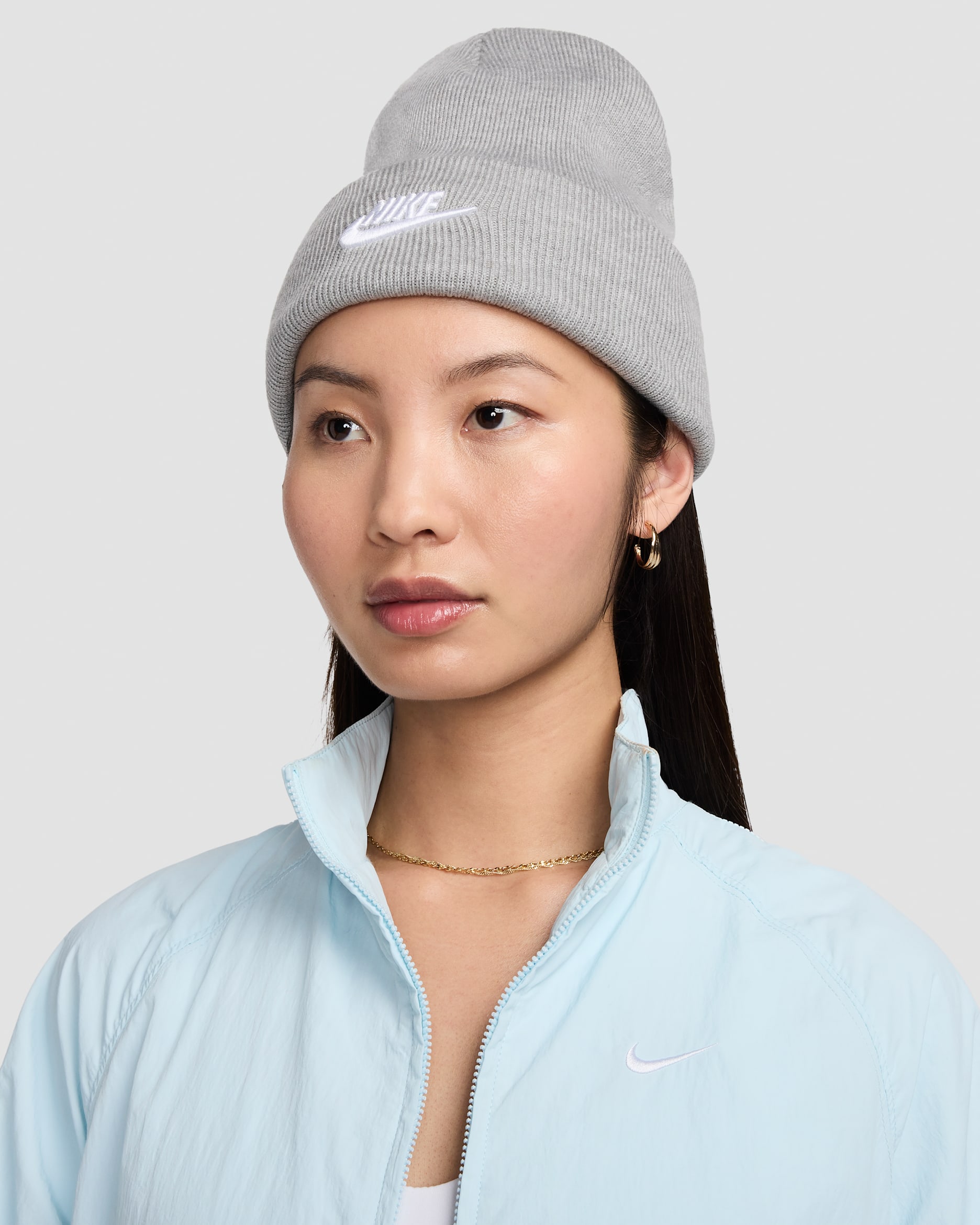 Nike Peak — Dark Grey Heather/White