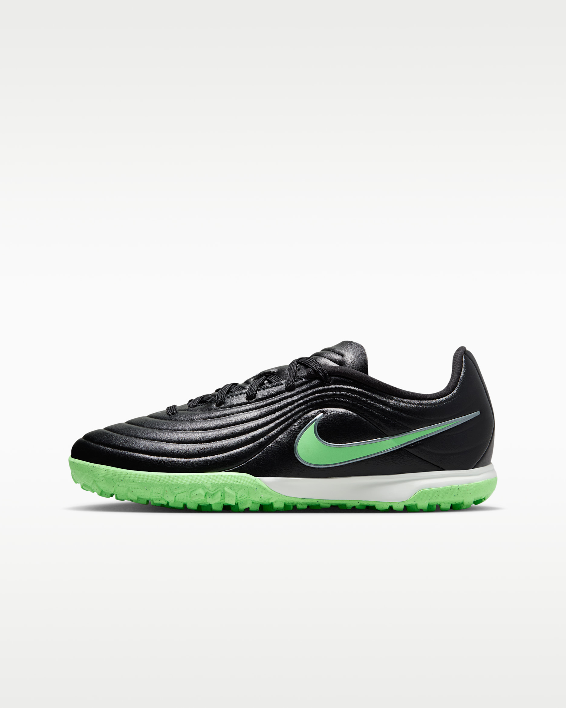 Nike Jr. Tiempo Maestro Academy — Black/Black/Illusion Green