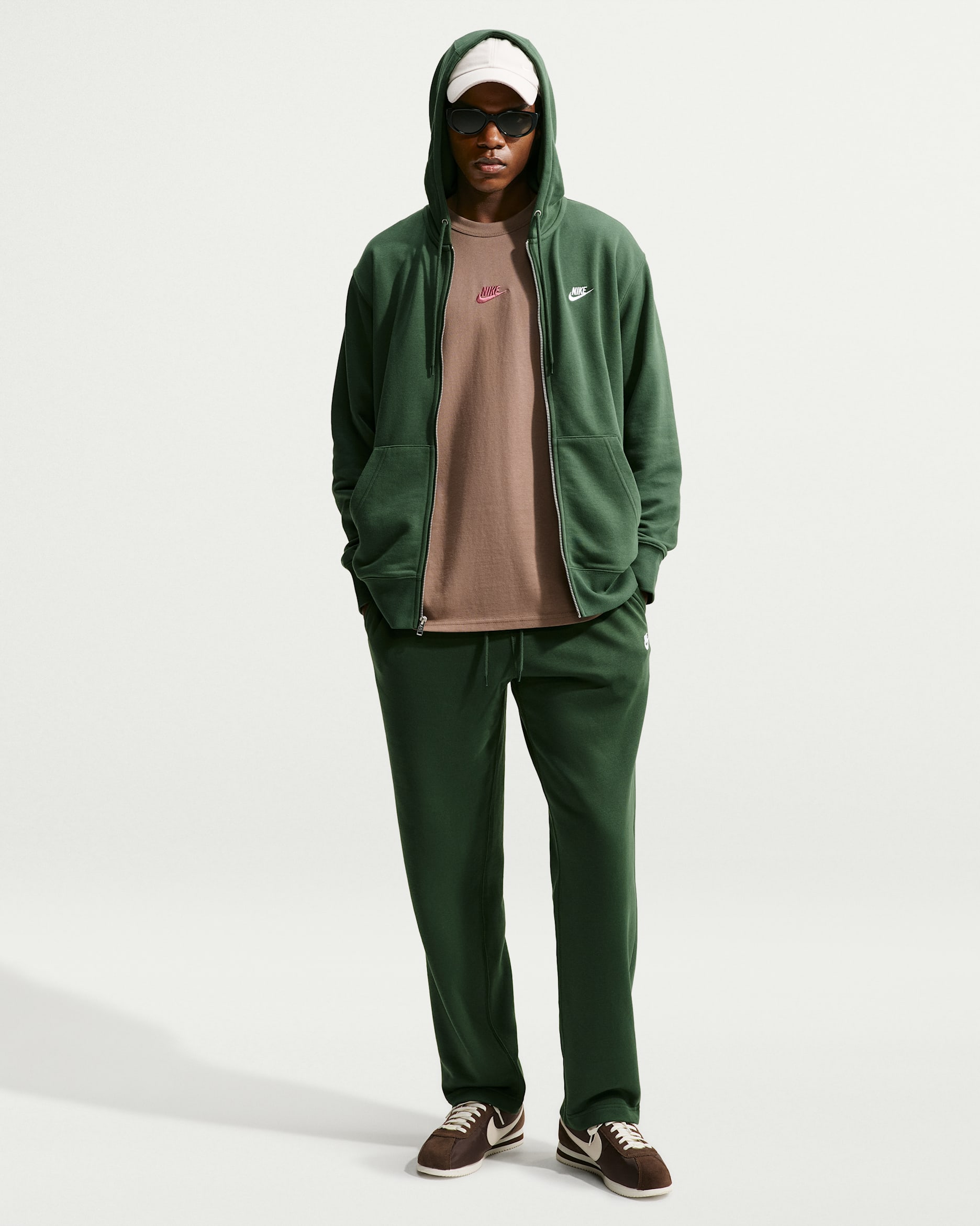 Nike Club — Fir/Fir/White