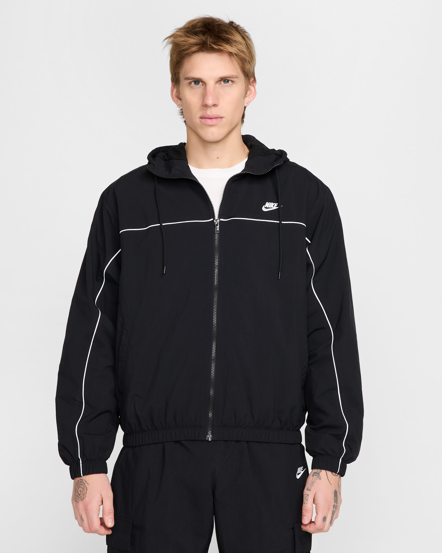 Nike Club — Black/White/White