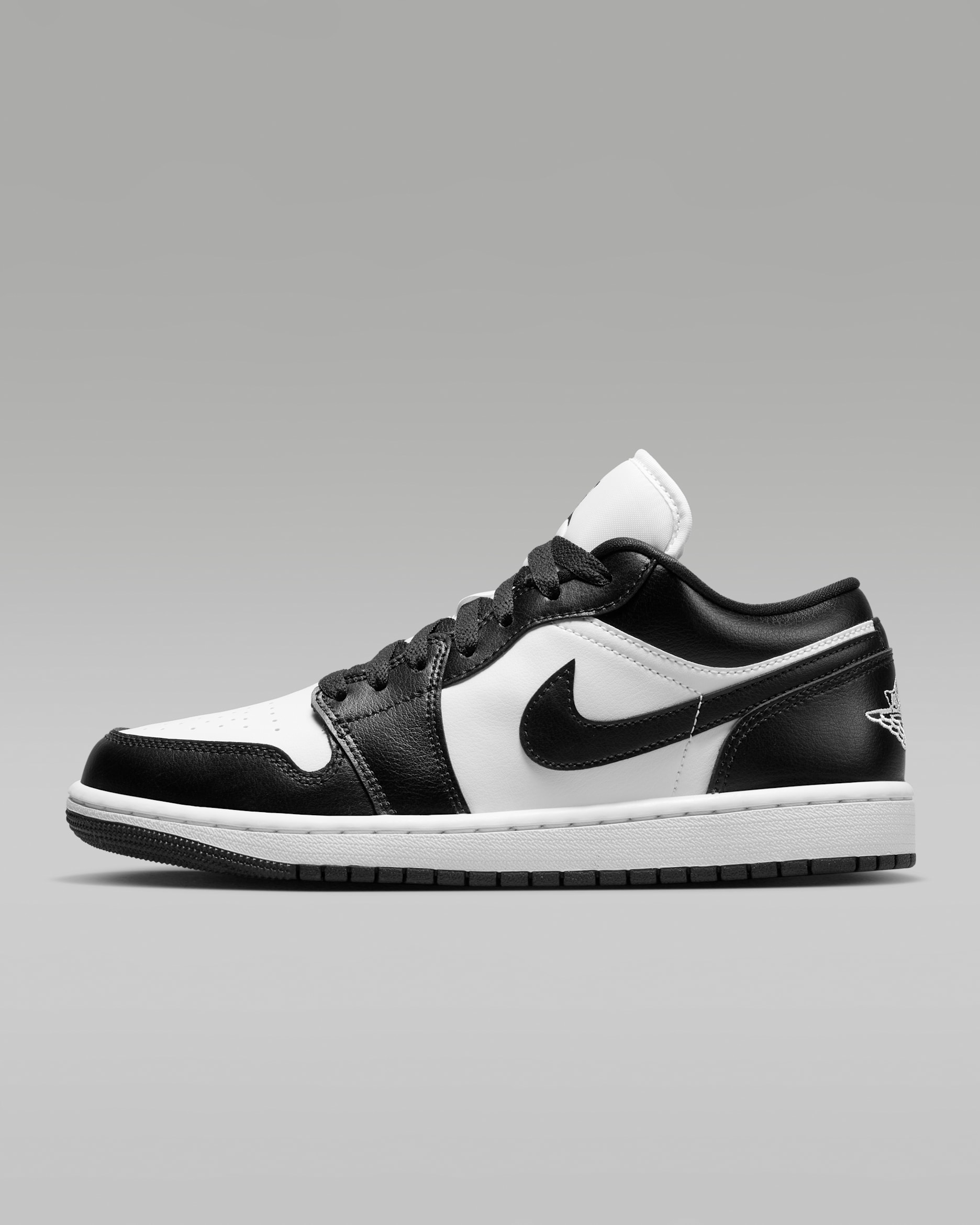 Air Jordan 1 Low — White/White/Black