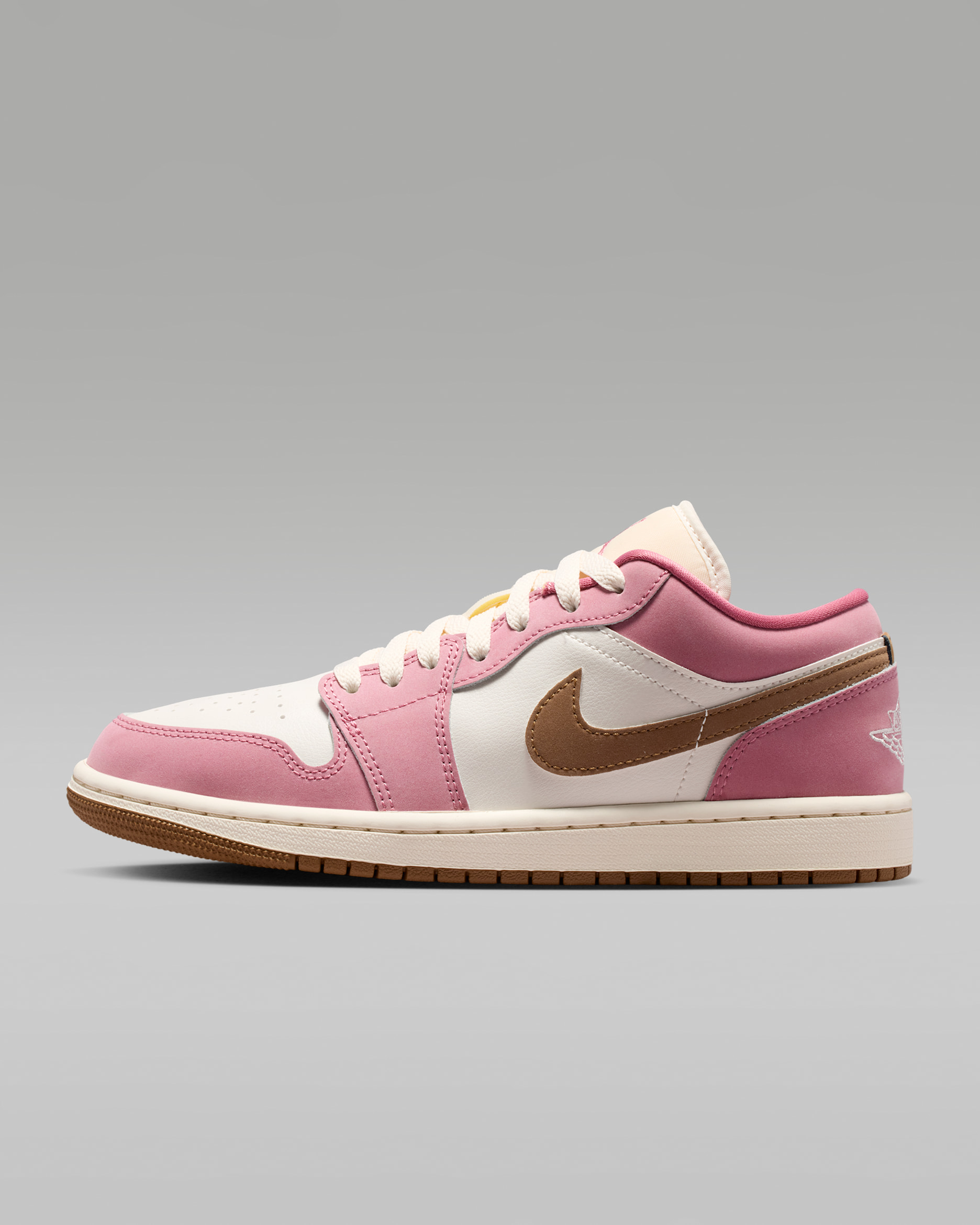 Air Jordan 1 Low — Desert Berry/Light British Tan/Chalk/Sail