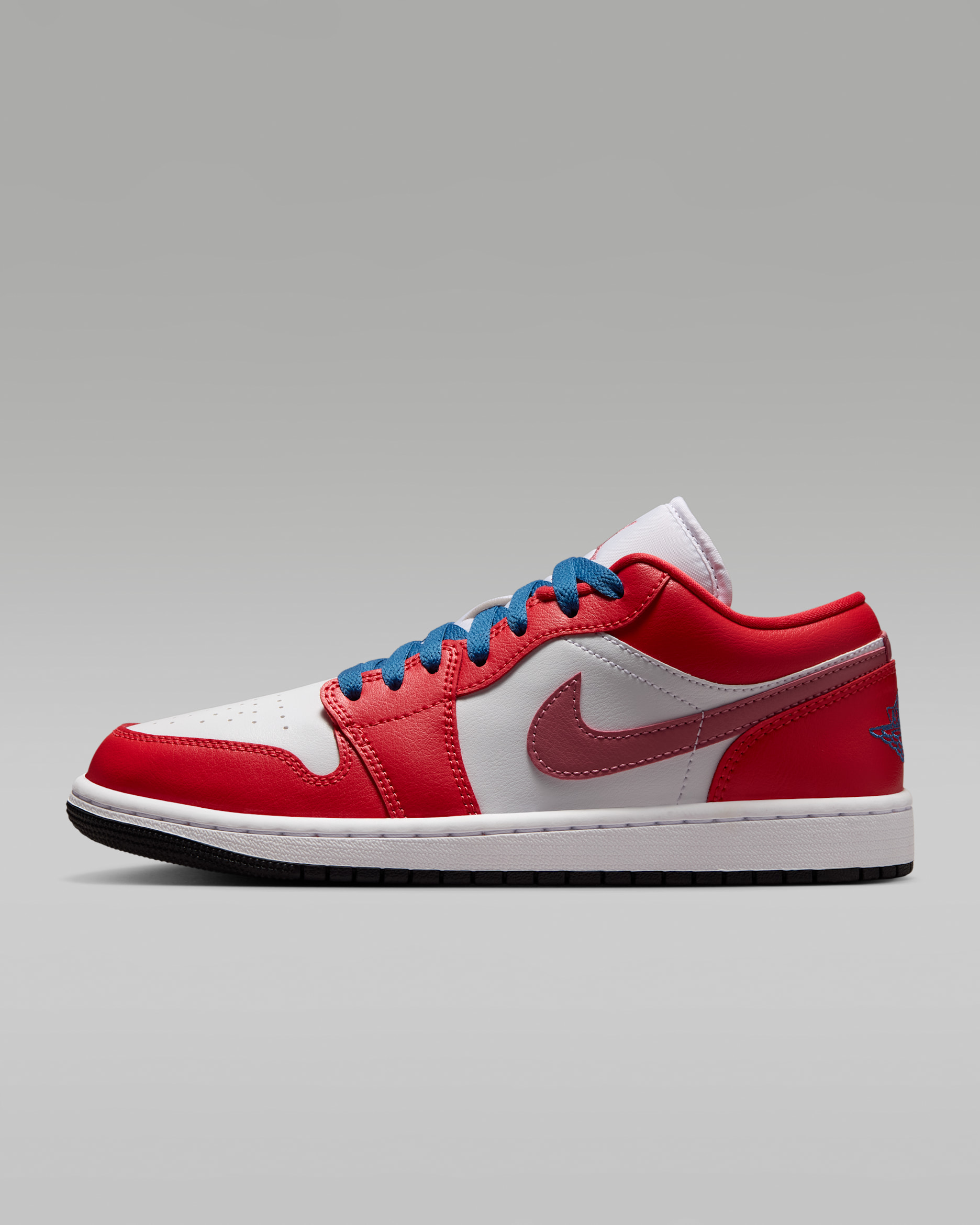 Air Jordan 1 Low — Track Red/White/Desert Berry/True Blue