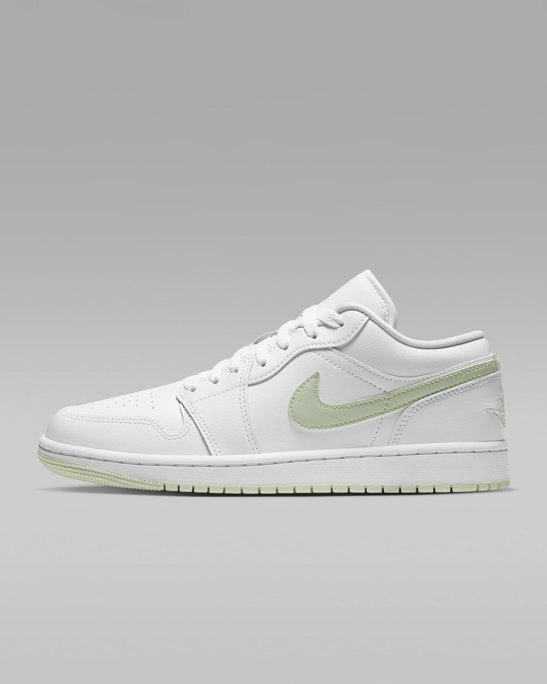 Air Jordan 1 Low — White/Volt Tint