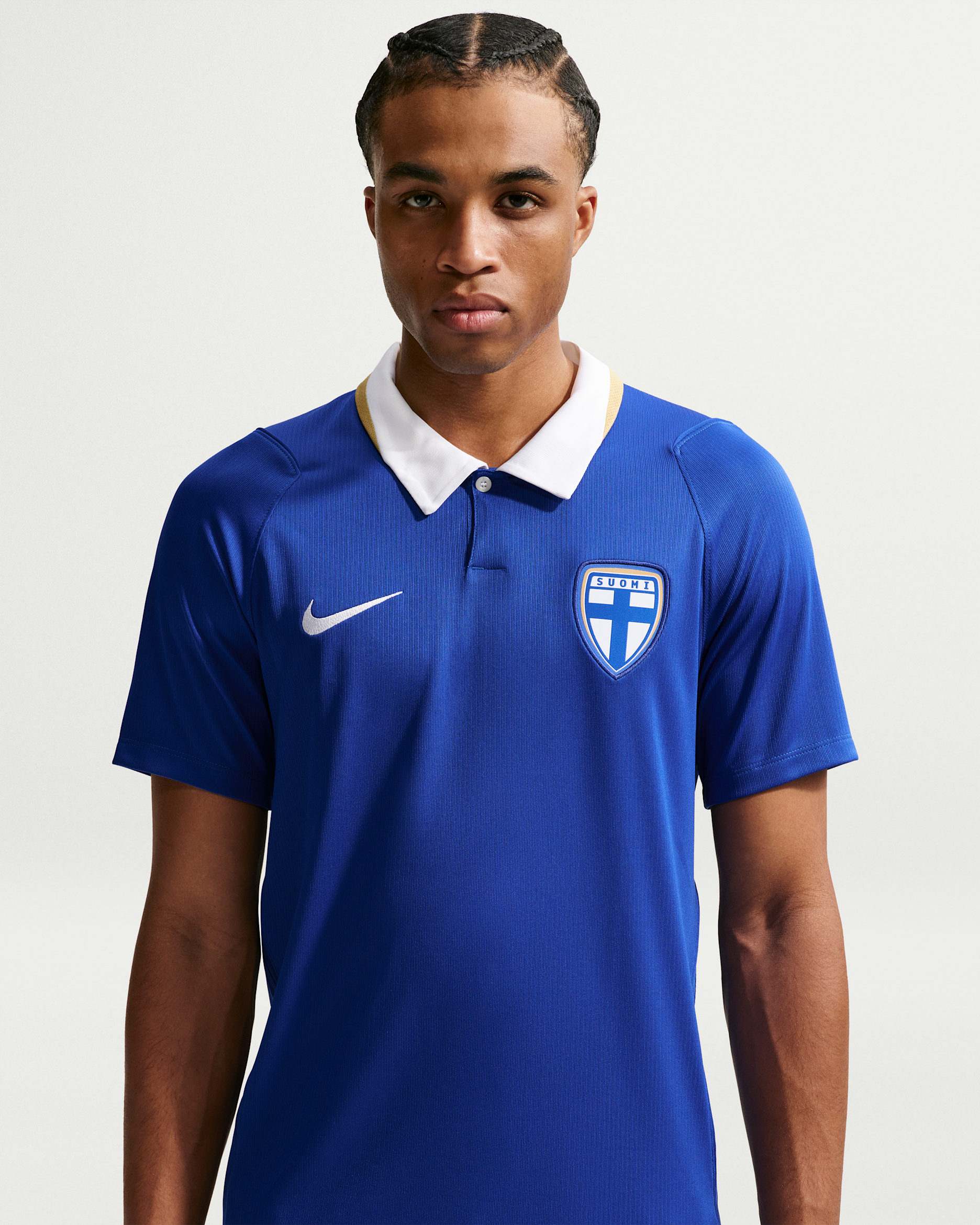 Finland 2026 Stadium Away — Hyper Blue/White