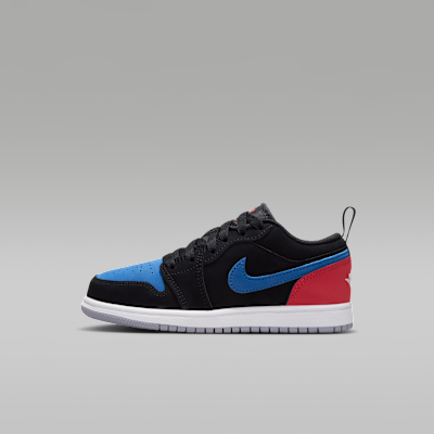 Jordan 1 Low — Black/True Blue/Varsity Red/Summit White