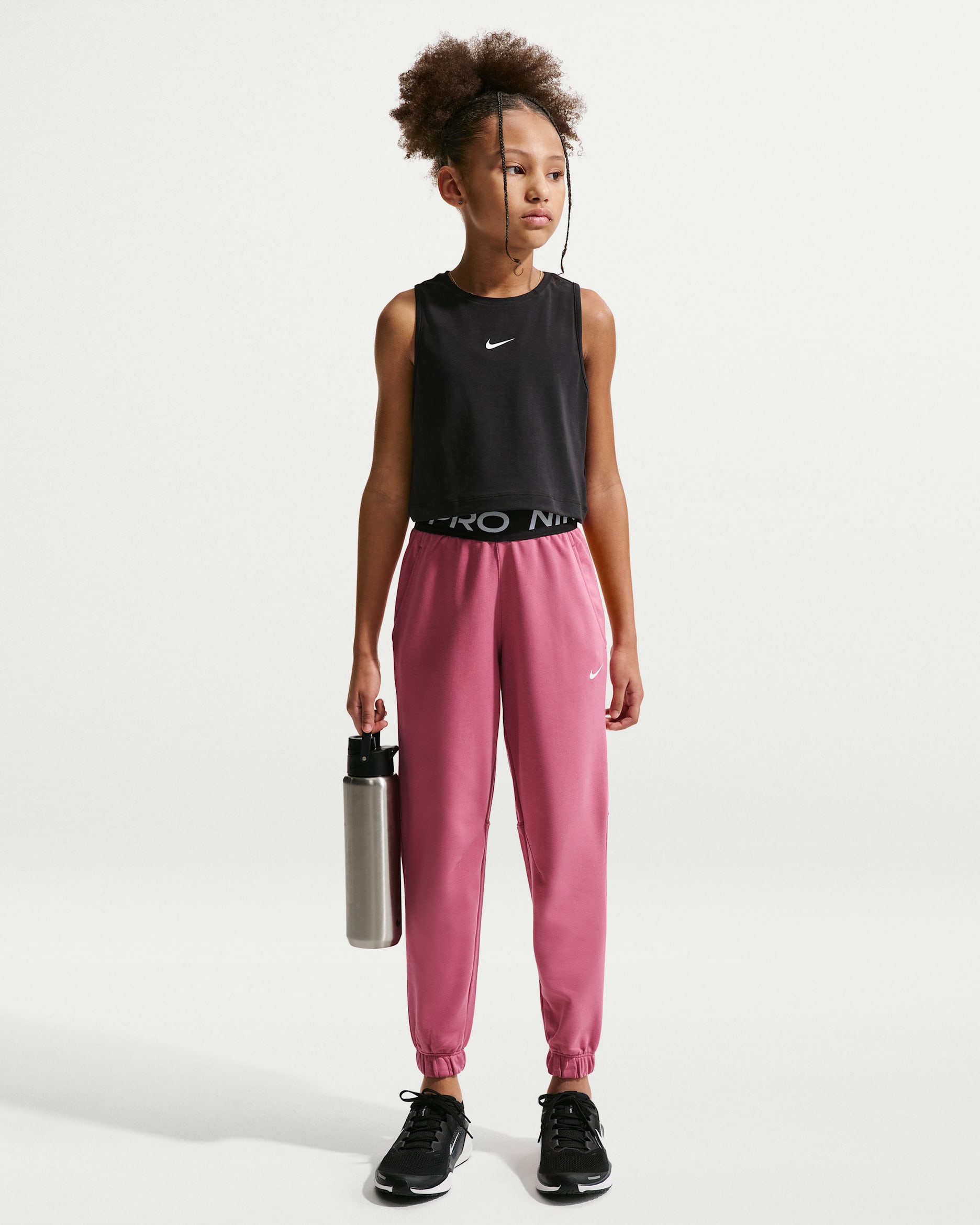 Nike Pro Fleece — Peony/Peony/Black/White