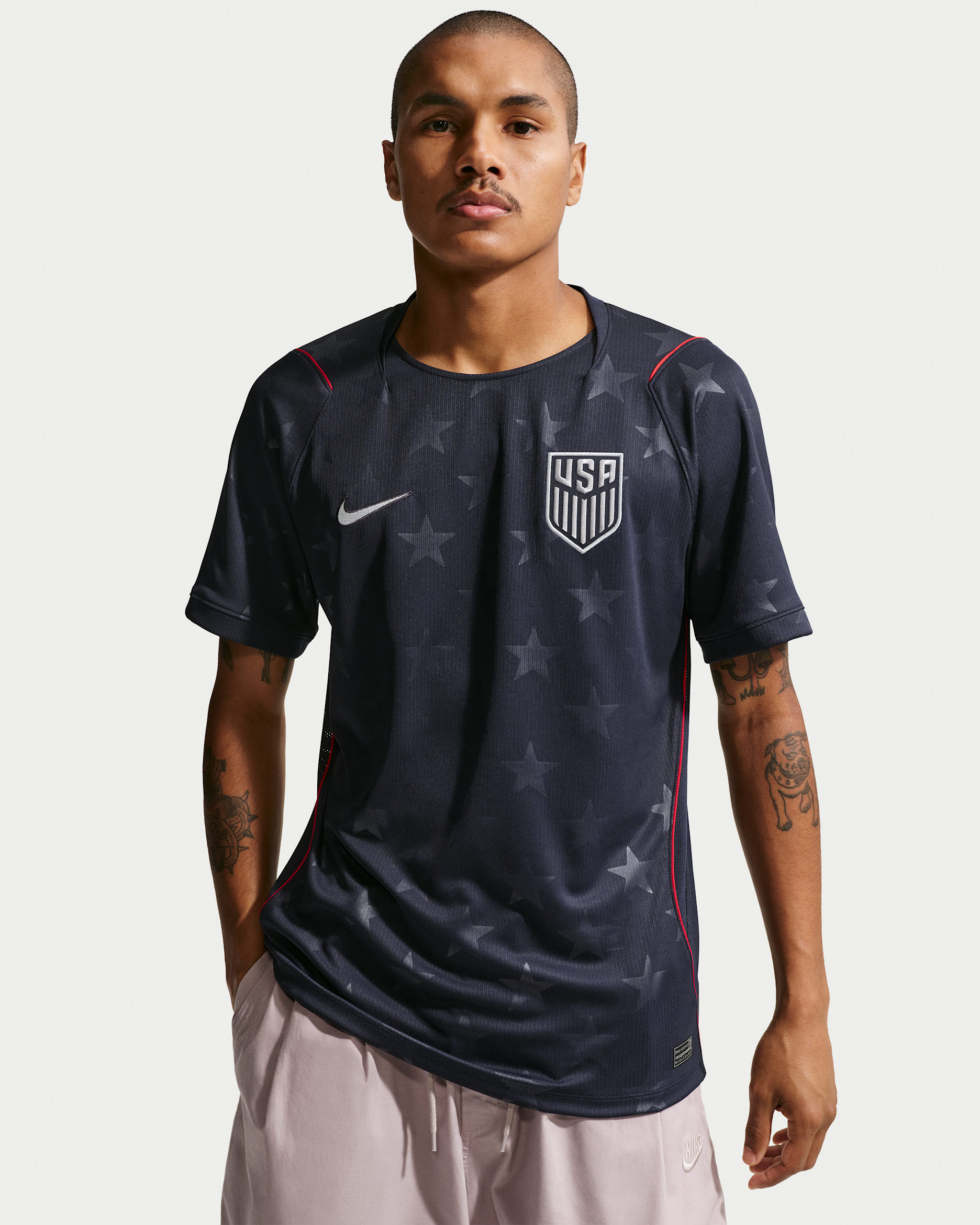 USMNT 2026 Stadium Away — Dark Obsidian/University Red/Pure Platinum