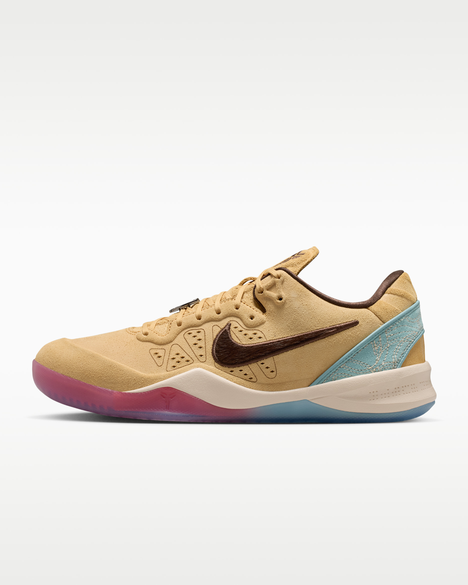 Kobe VIII Protro — Light Orewood Brown/Summit White/Red Stardust/Baroque Brown
