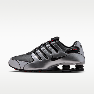 Nike Shox NZ — Black/Metallic Silver/University Red/Black