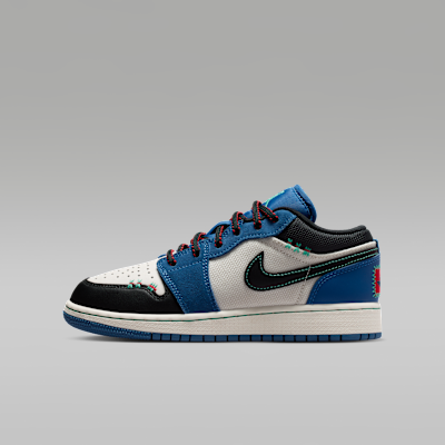 Air Jordan 1 Low SE — True Blue/University Red/Kinetic Green/Black