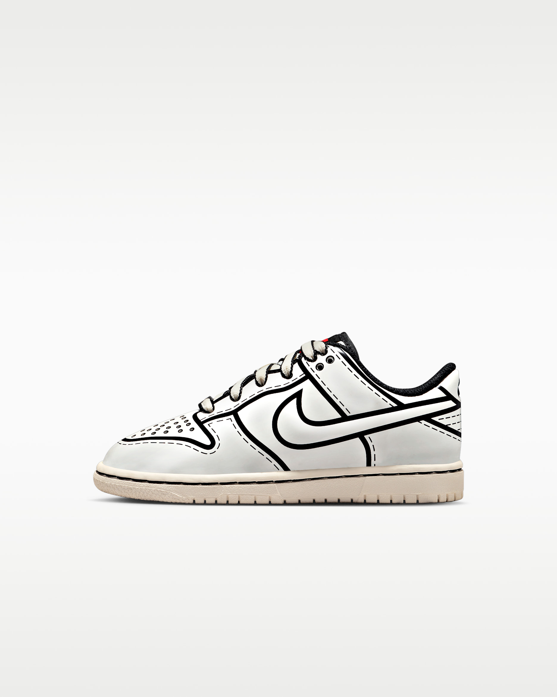 Nike Dunk Low x LEGO® Collection — Sail/Black/Rush Red/Sail