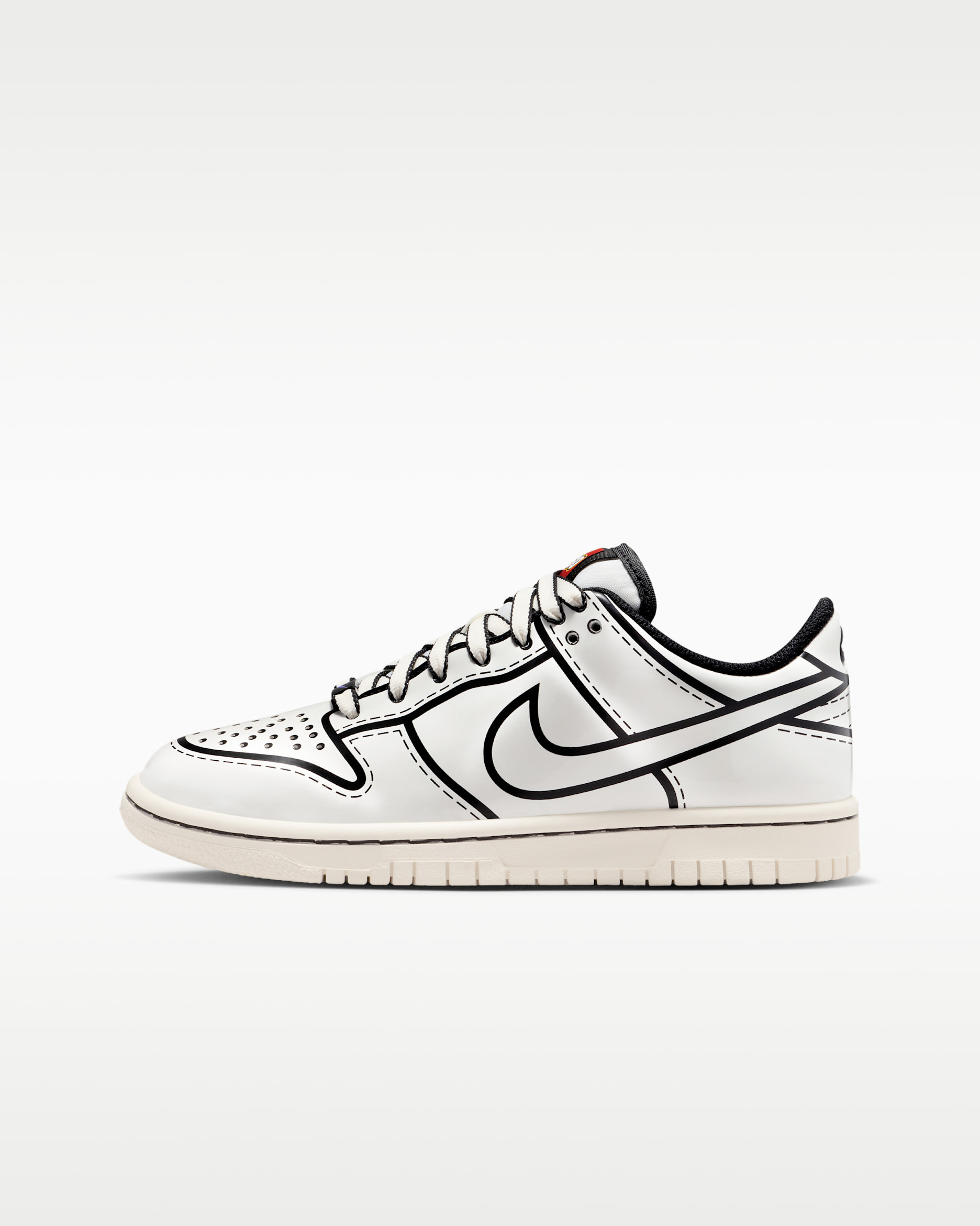 Nike Dunk Low x LEGO® Collection — Sail/Black/Rush Red/Sail