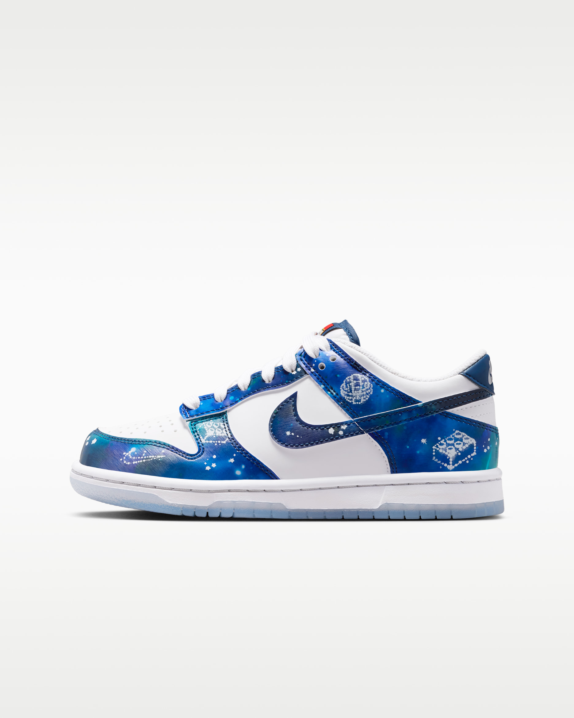 Nike Dunk Low x LEGO® Collection — White/Brave Blue/Metallic Platinum/Multi-Colour