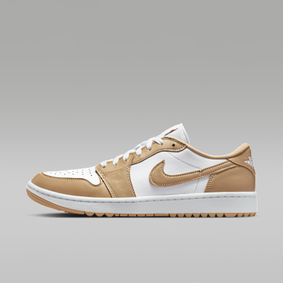Air Jordan 1 Low G — White/White/Linen
