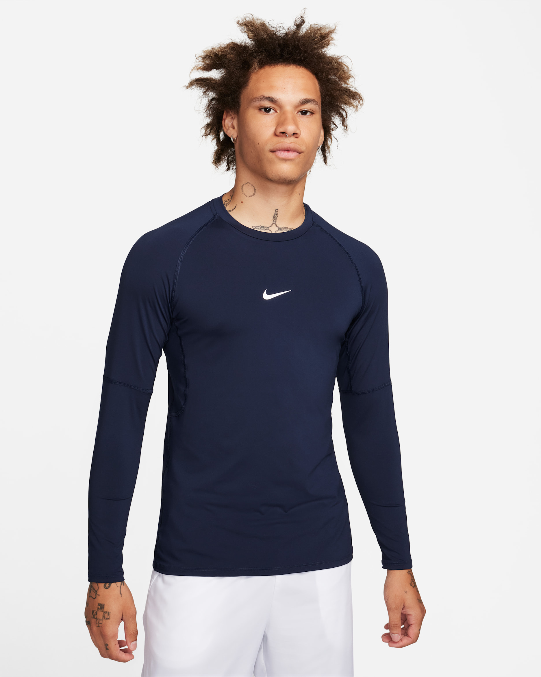 Nike Pro — Obsidian/White