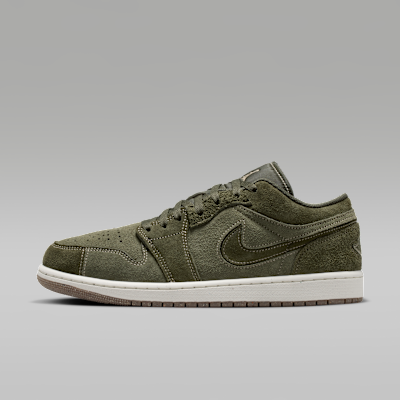 Air Jordan 1 Low SE Craft — Cargo Khaki/Khaki/Coconut Milk/Cargo Khaki
