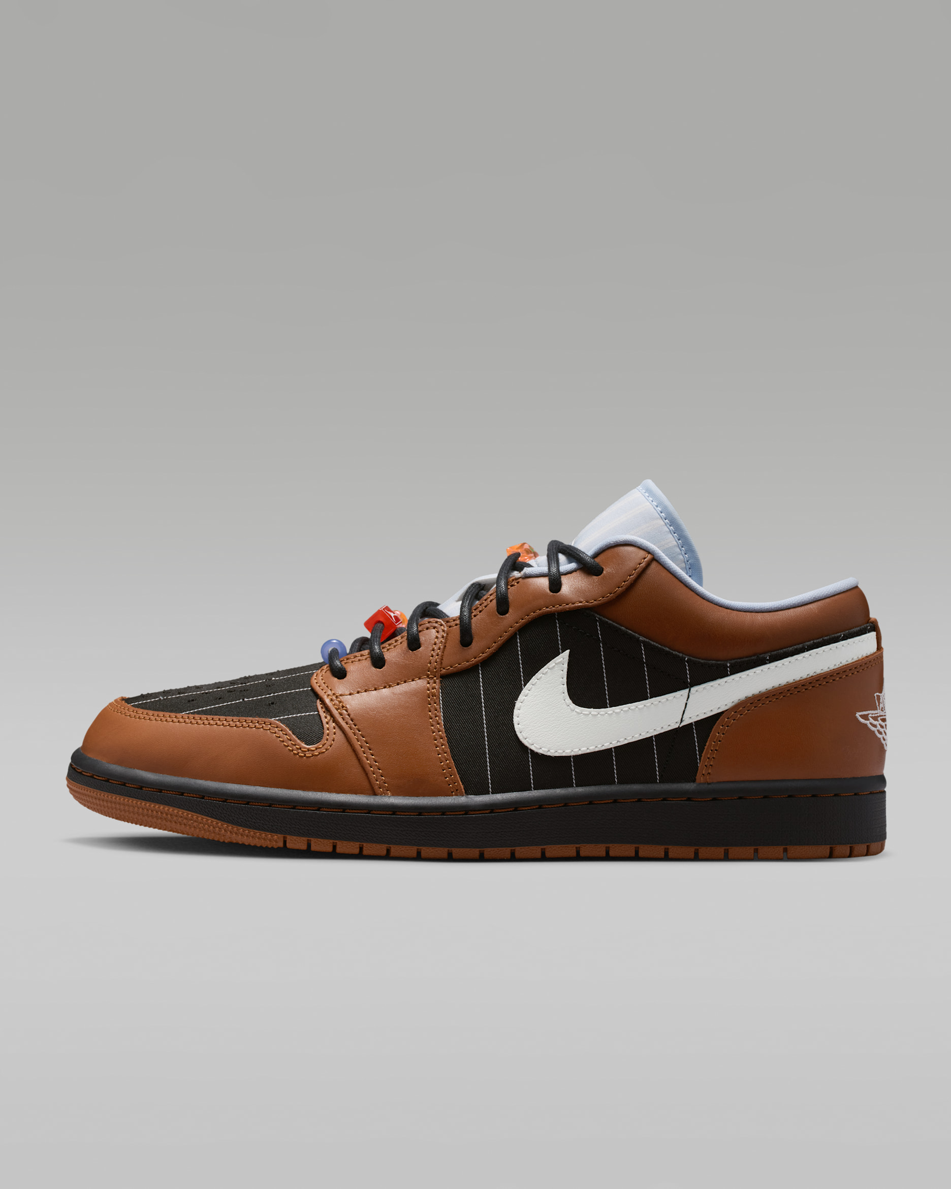 Air Jordan 1 Low SE — Black/Black/Light British Tan/Sail