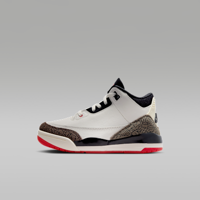 Jordan 3 'World's Best' — Sail/University Red/Pale Ivory/Black