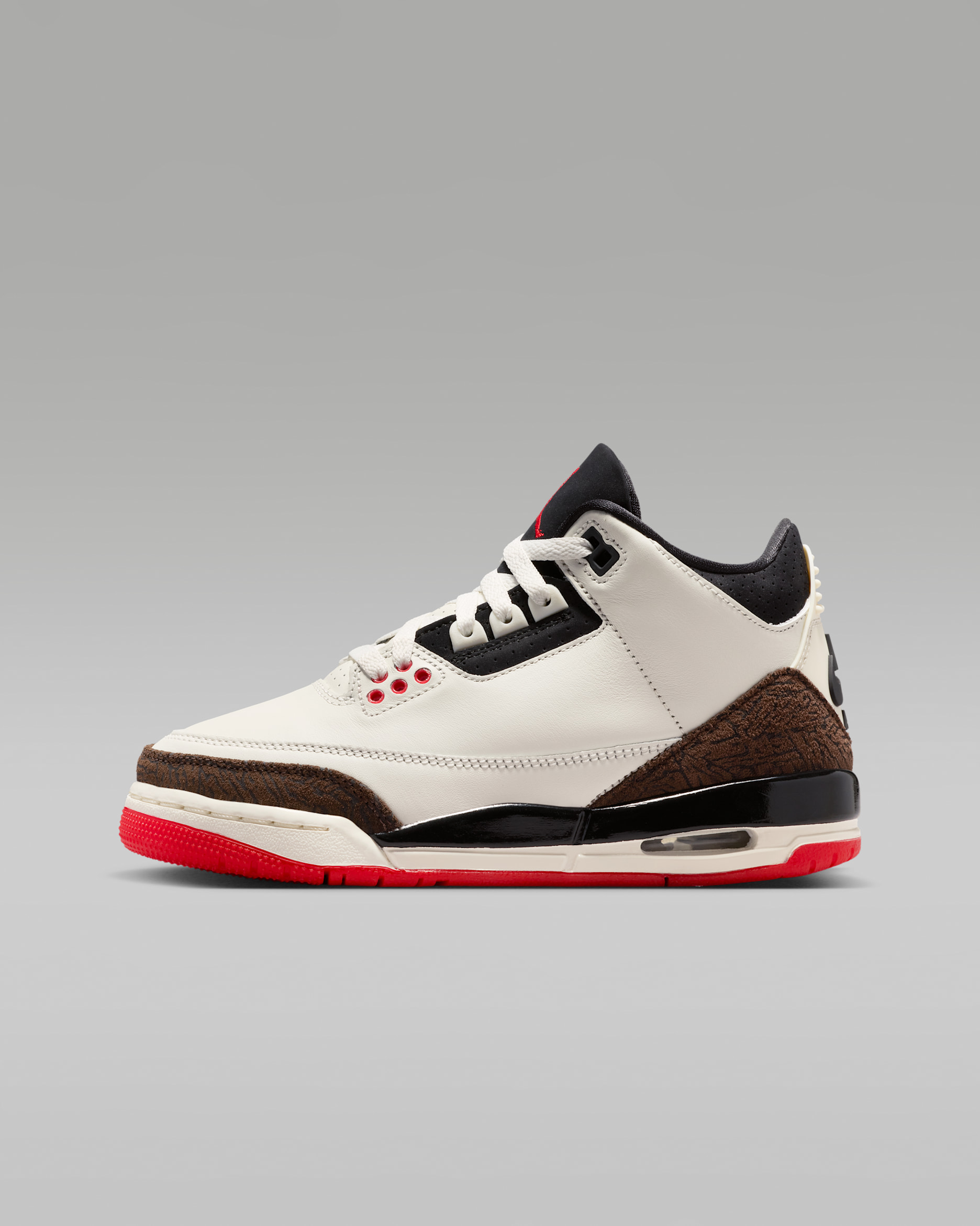 Air Jordan 3 'World's Best' — Sail/University Red/Pale Ivory/Black