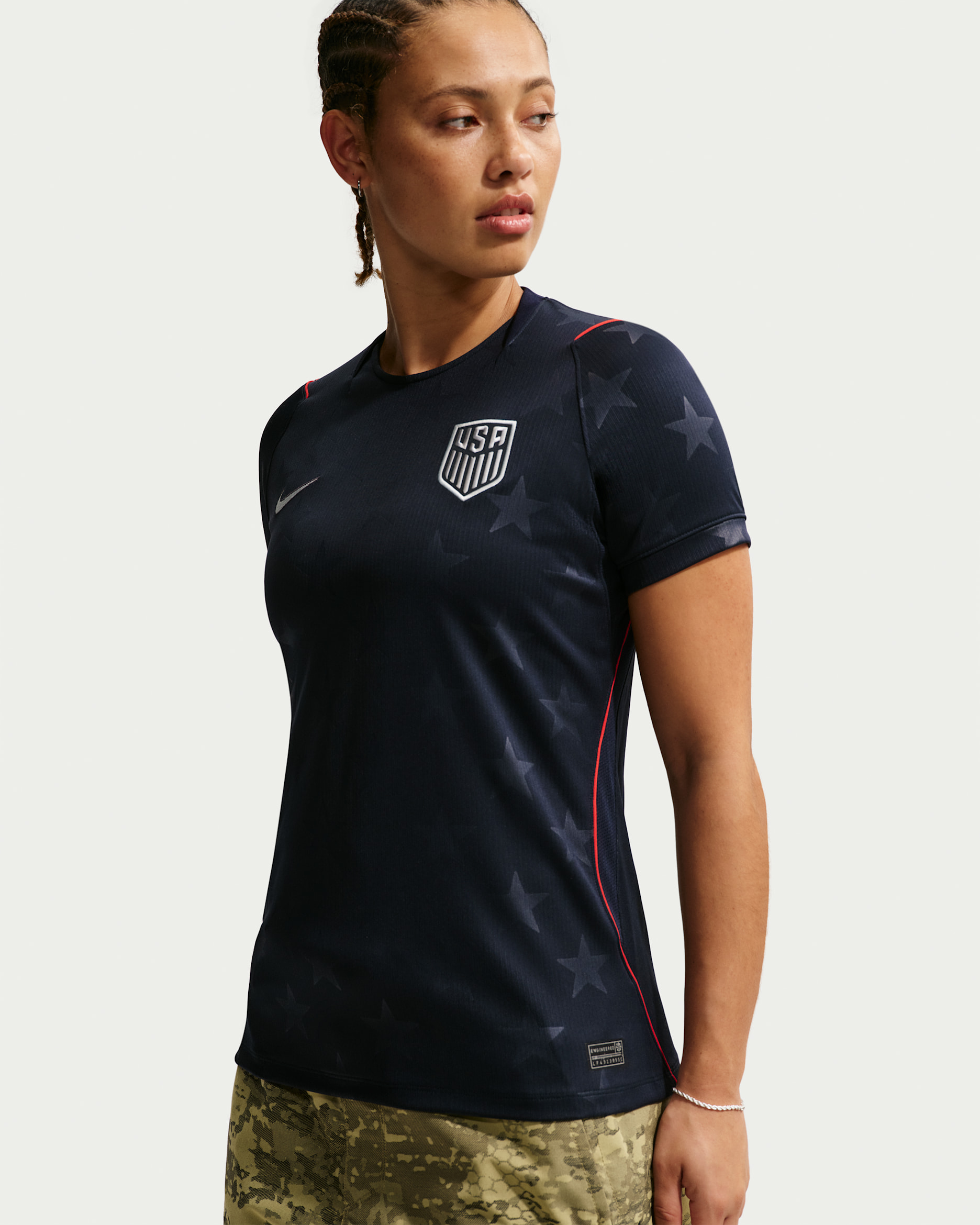 USMNT 2026 Stadium Away — Dark Obsidian/University Red/Pure Platinum