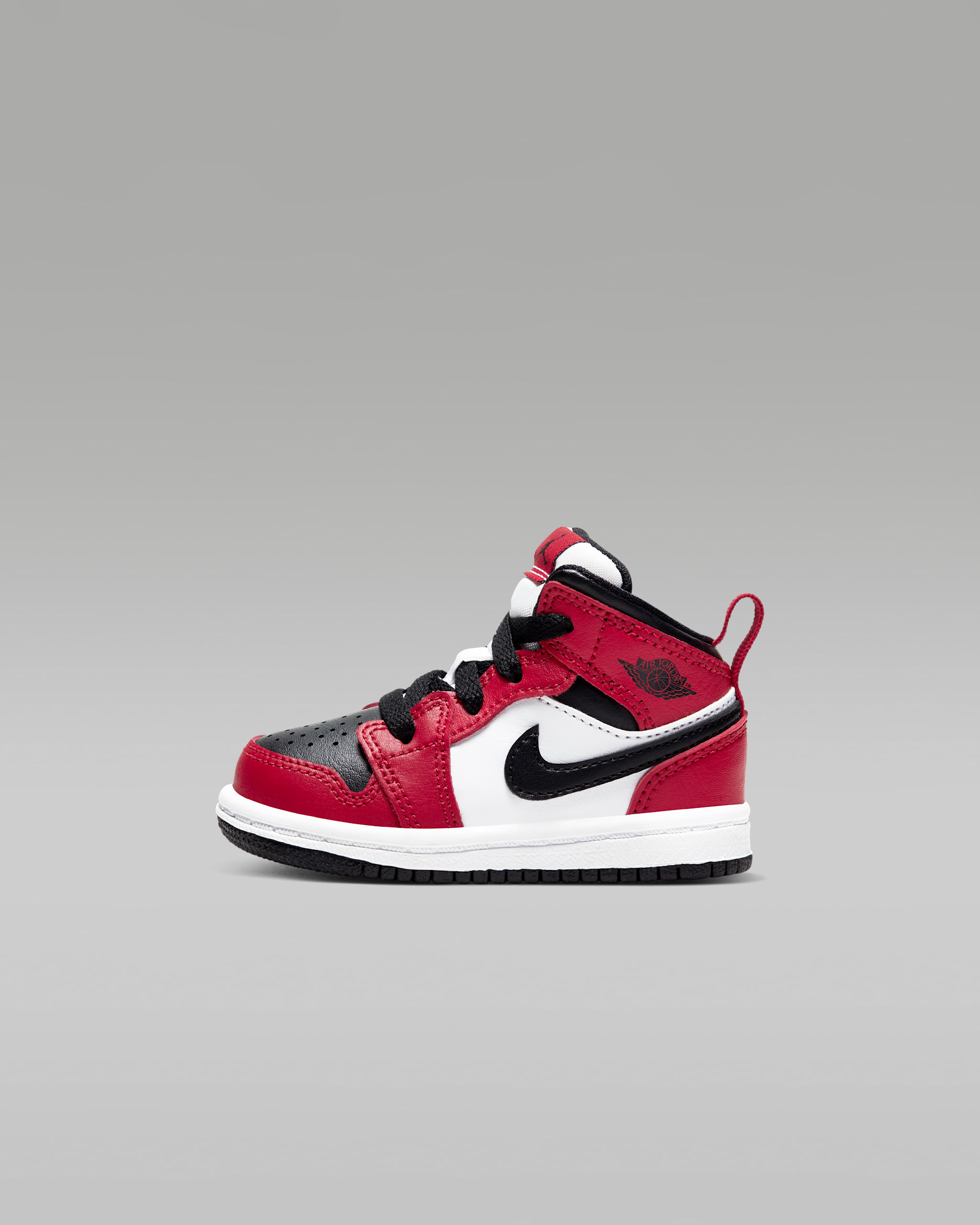 Jordan 1 Mid — Black/Gym Red/Black