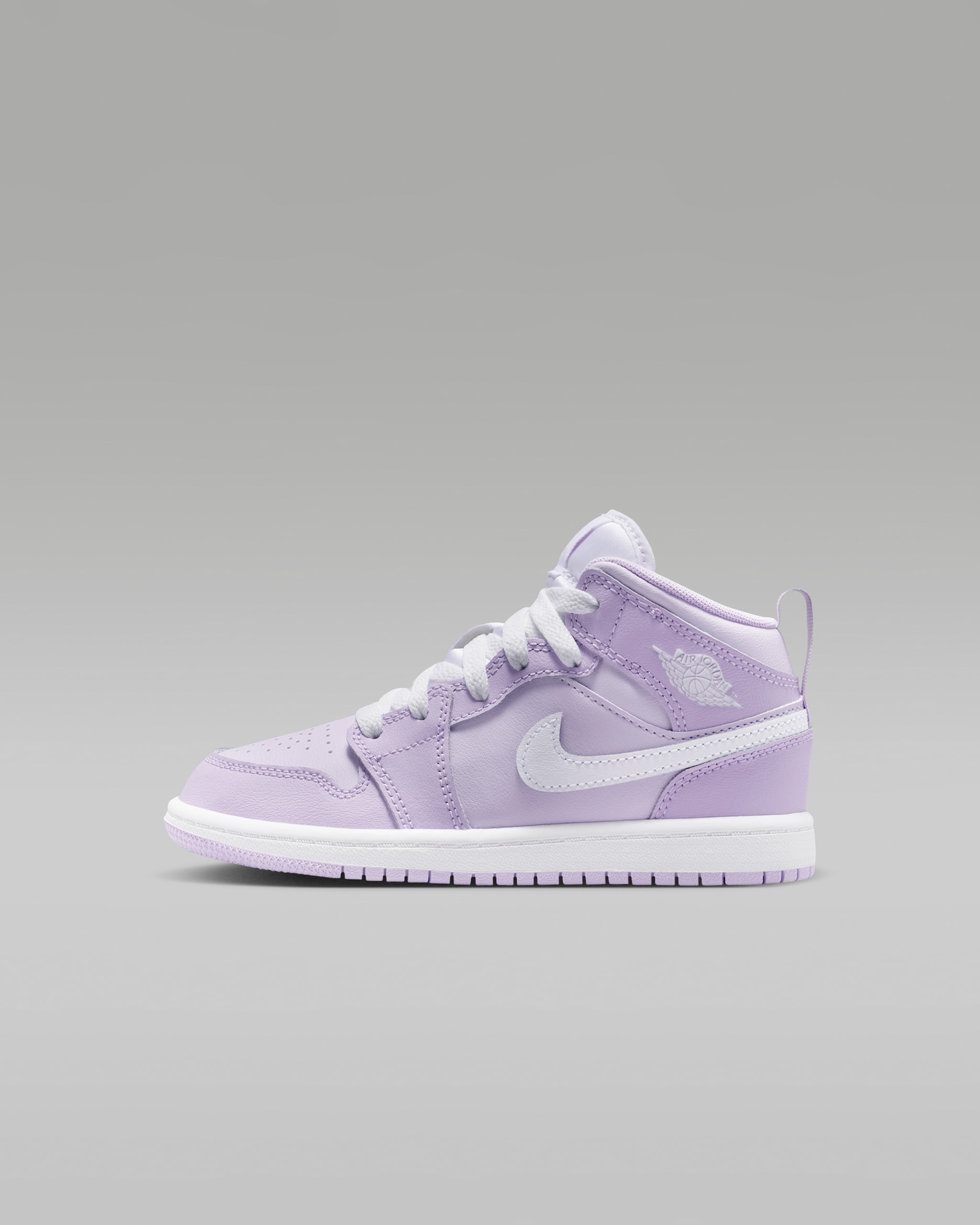 Jordan 1 Mid — Violet Mist/Barely Grape/White