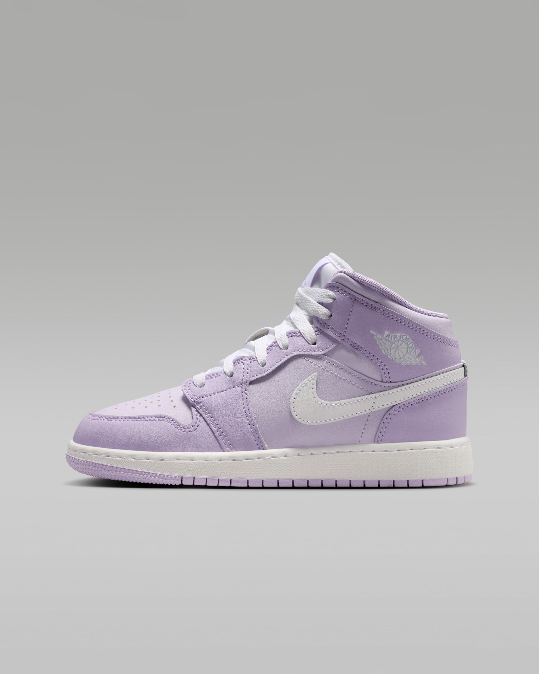 Air Jordan 1 Mid — Violet Mist/Barely Grape/White