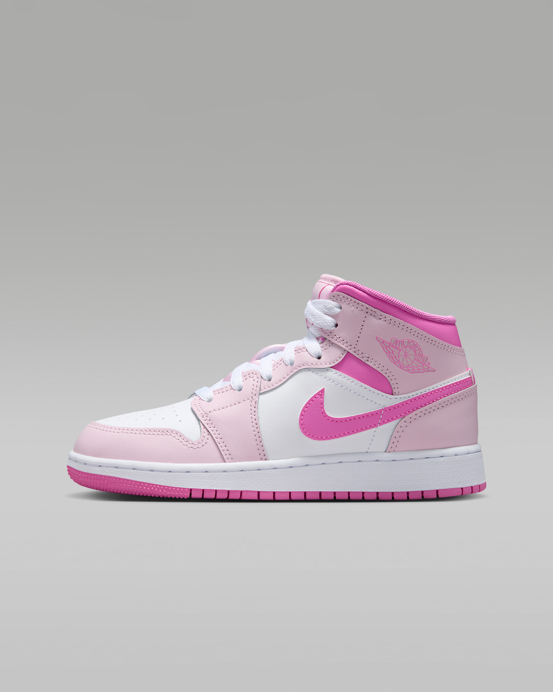 Air Jordan 1 Mid — Pink Foam/China Rose/White/Pink Foam