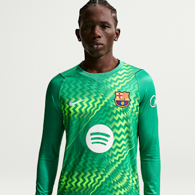 F.C. Barcelona 2026/27 Stadium Goalkeeper — Stadium Green/Stadium Green/Black/White