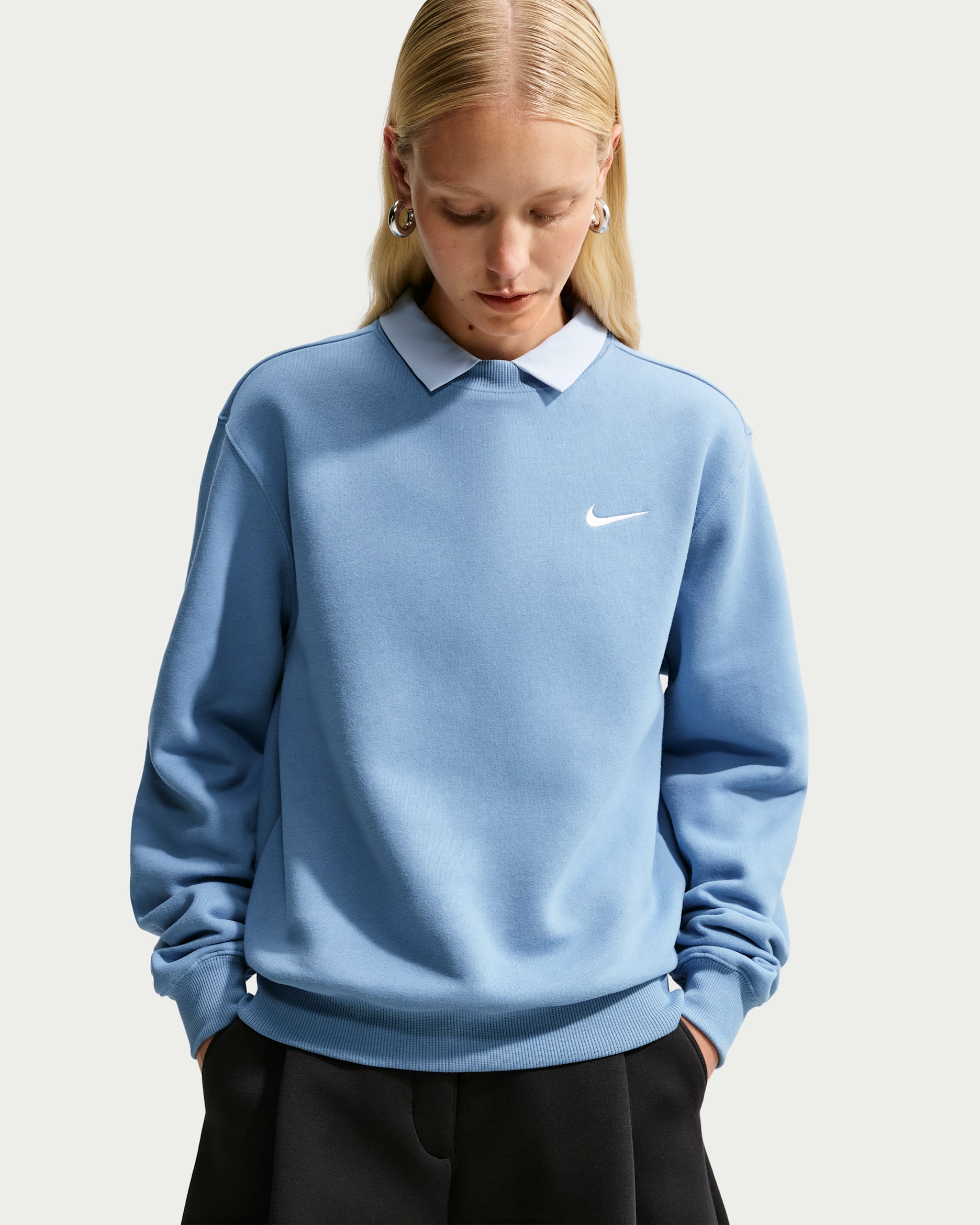 Nike Studio Fleece Medium Weight — Work Blue/Sail